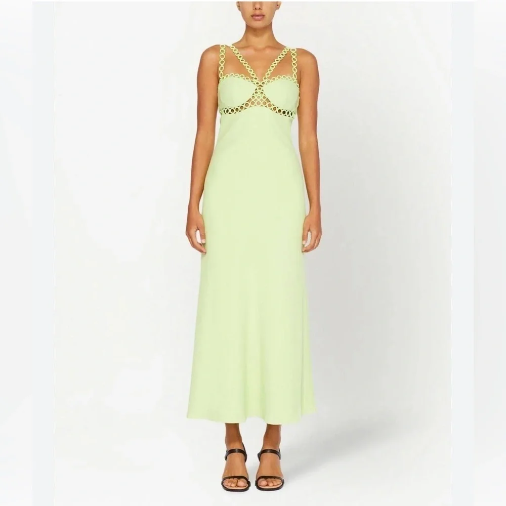 NWT Jonathan Simkhai Sevilla Sleeveless Midi Dress Size 12